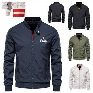 Streetwear Zip Pocket Bomber Jacket